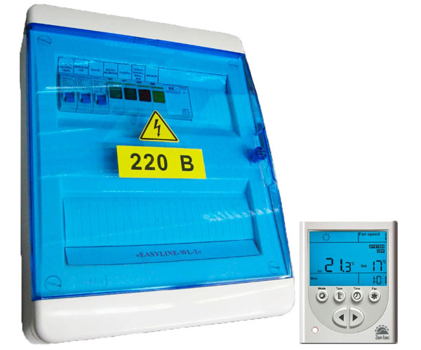 Шкаф управления вентиляционной установкой с водяным нагревателем EASYLINE WS-3-3/6.5/Ч