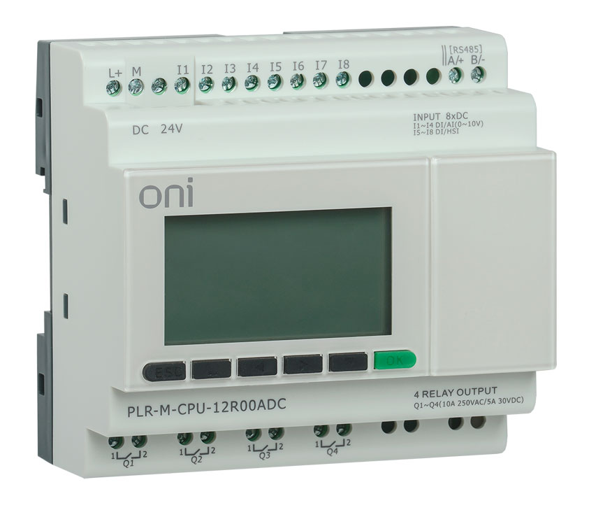 Микро ПЛК PLR-M. CPU DI08/DO04(R) 24В DC