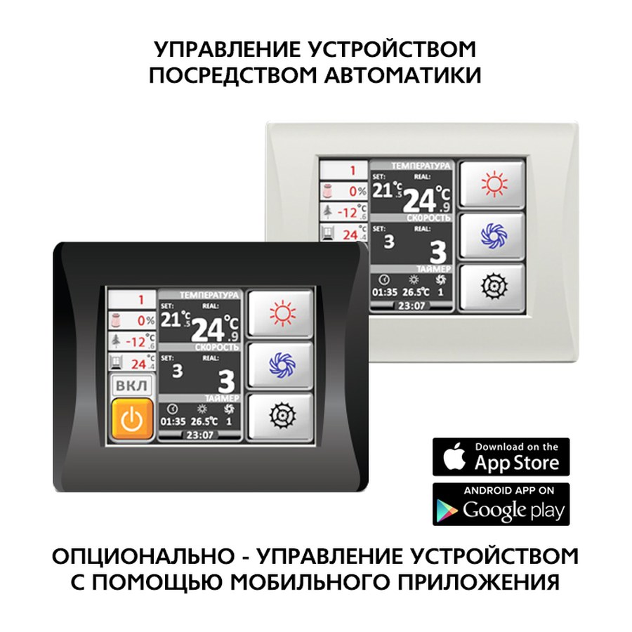 Приточная установка ФЬОРДИ ВПУ (У)-300/3 кВт/1-GTC (220В)