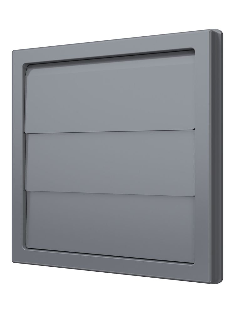 Выход стенной КФ фланец D150/160 жалюзи 190х190 ASA Gray ERA STREETLINE
