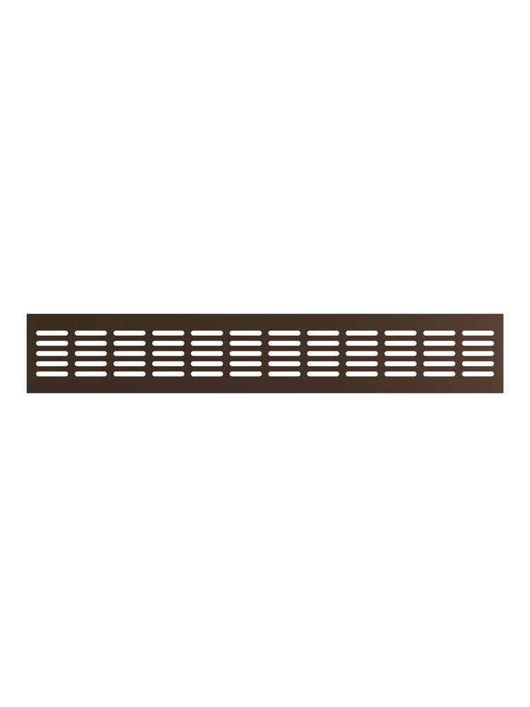 Решетка вентиляционная DP AL сетка переточная 480х80 алюминий Dark bronze ERA