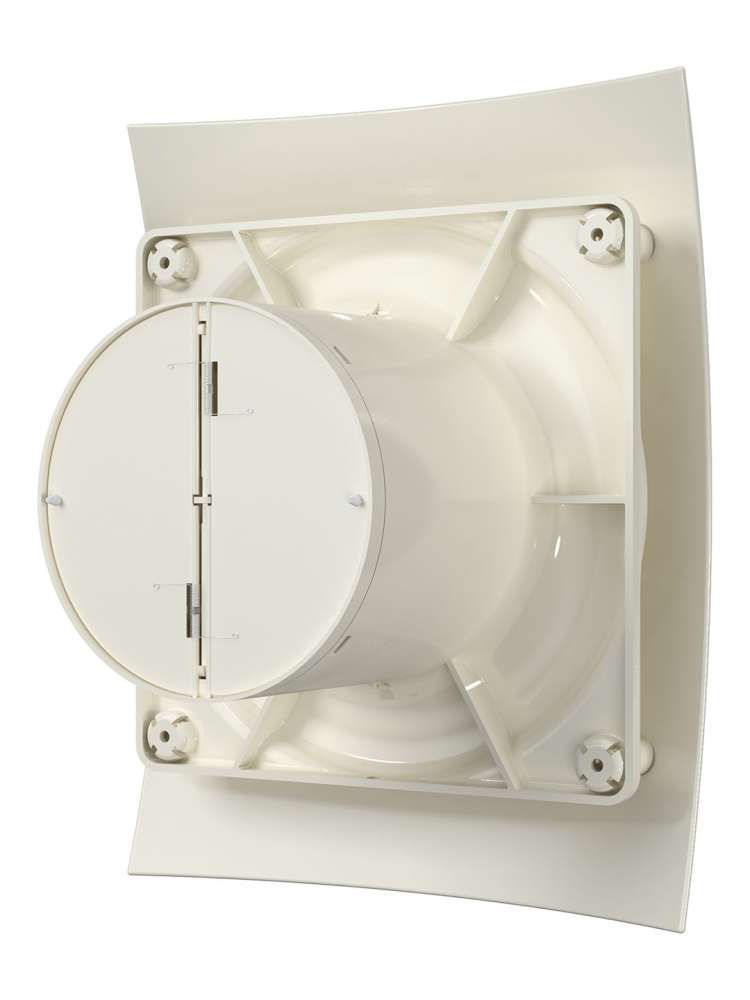 Вентилятор накладной BREEZE D125 обратный клапан Ivory DICITI