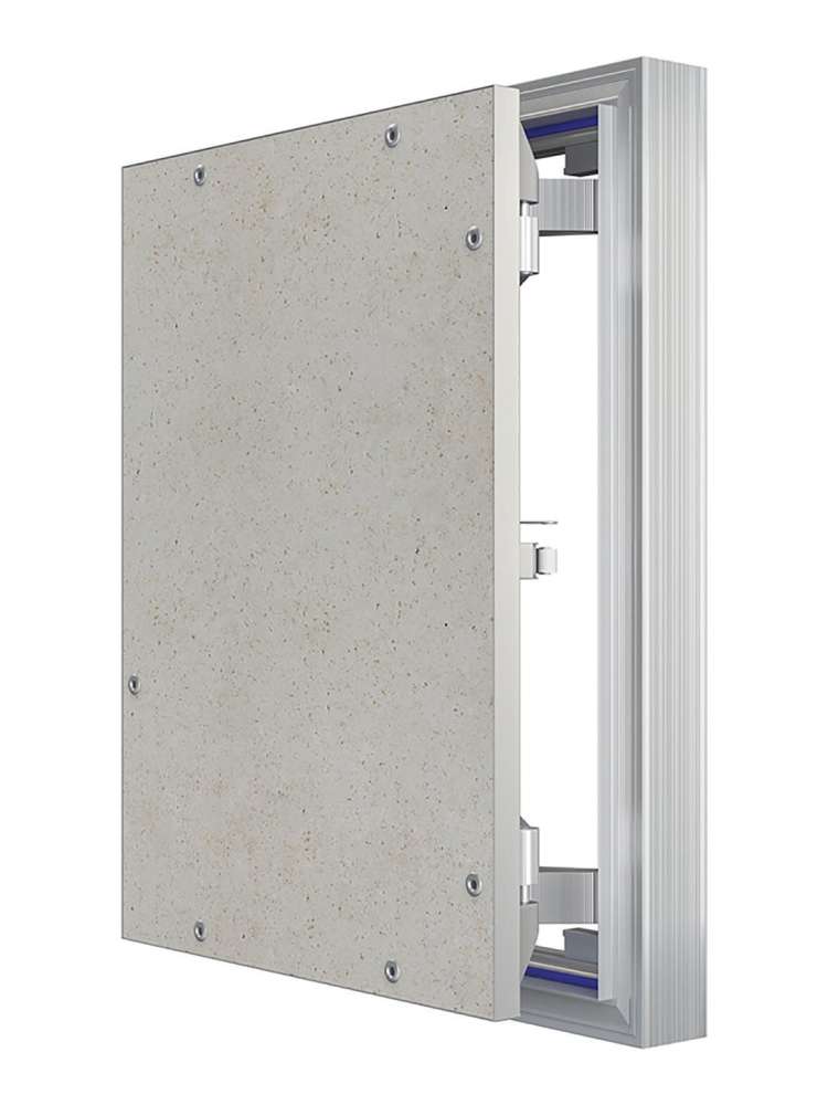 Люк ревизионный D C ERAmo Optimum 300х400 скрытый монтаж петля алюминий EVECS