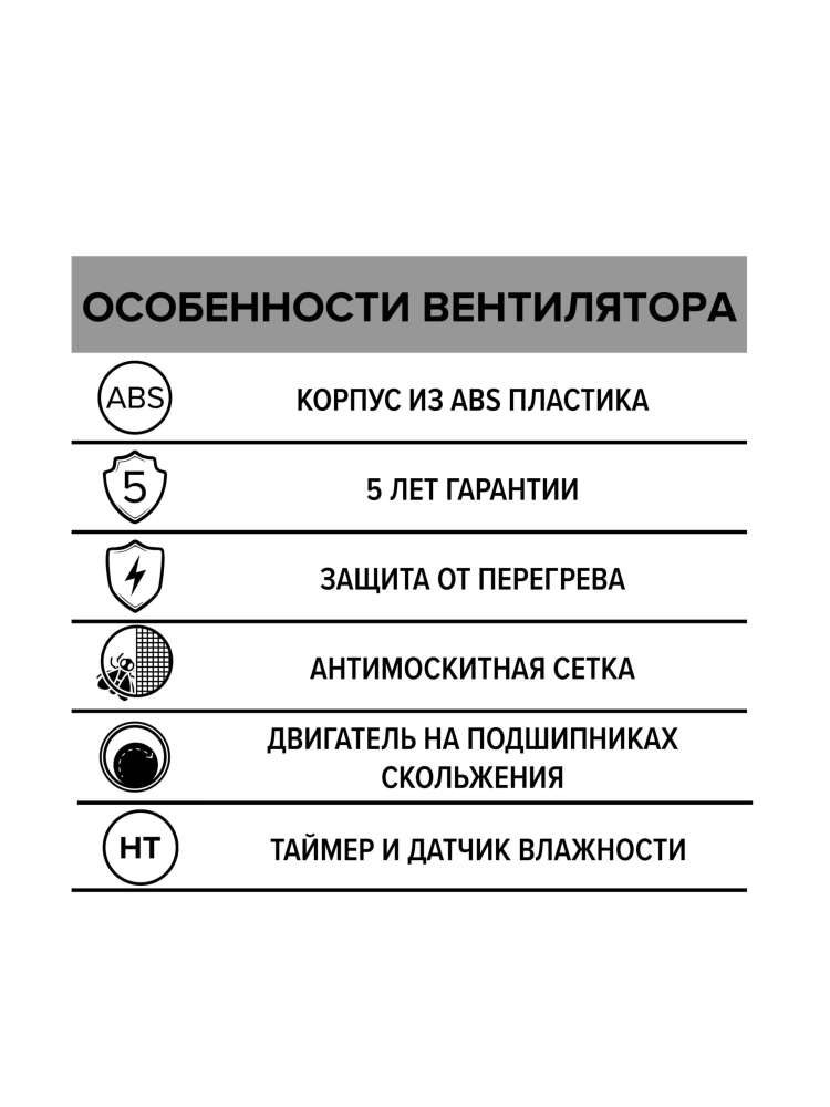 Вентилятор накладной EURO D100 сетка HT ERA