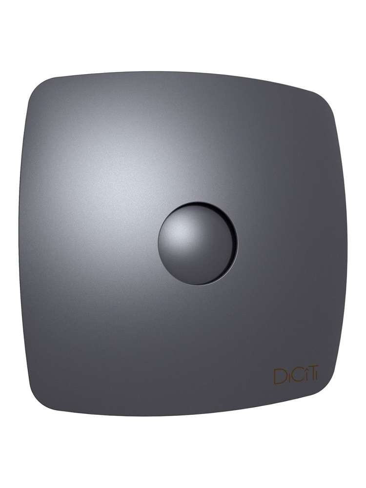 Вентилятор накладной RIO D100 обратный клапан Dark gray metal DICITI