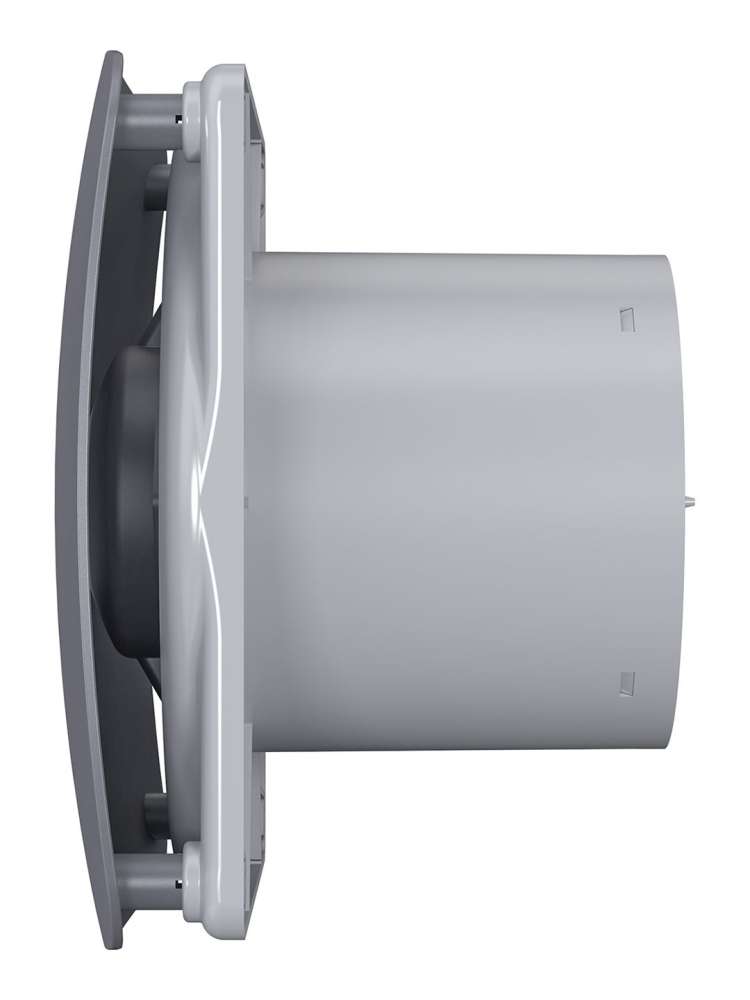 Вентилятор накладной RIO D125 обратный клапан Dark gray metal DICITI
