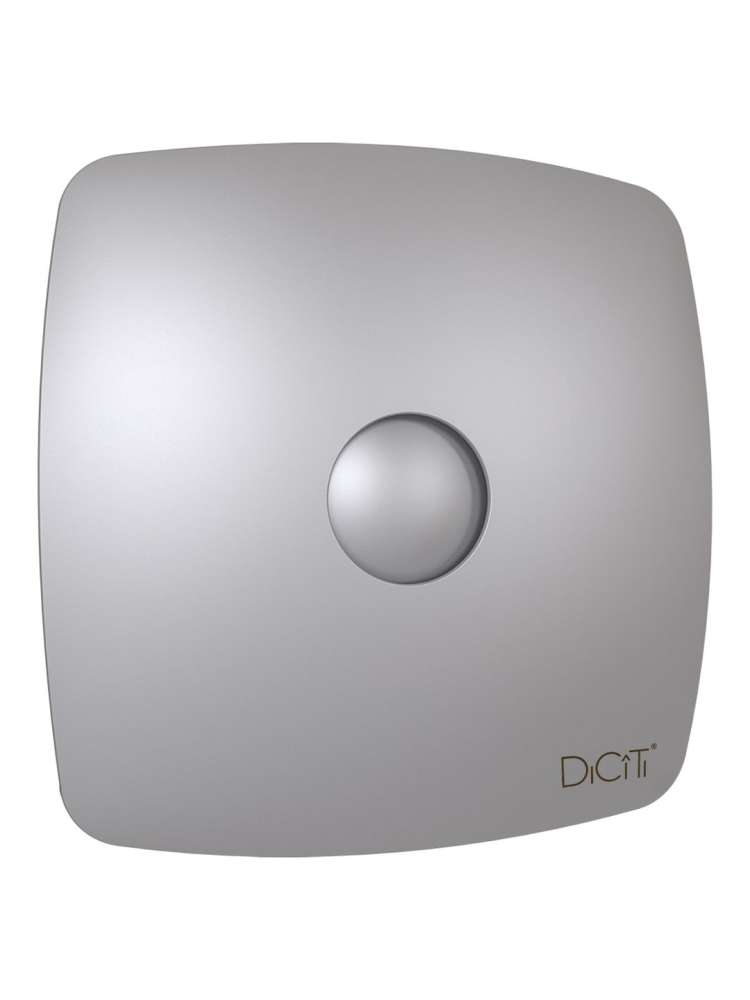 Вентилятор накладной RIO D125 обратный клапан Gray metal DICITI