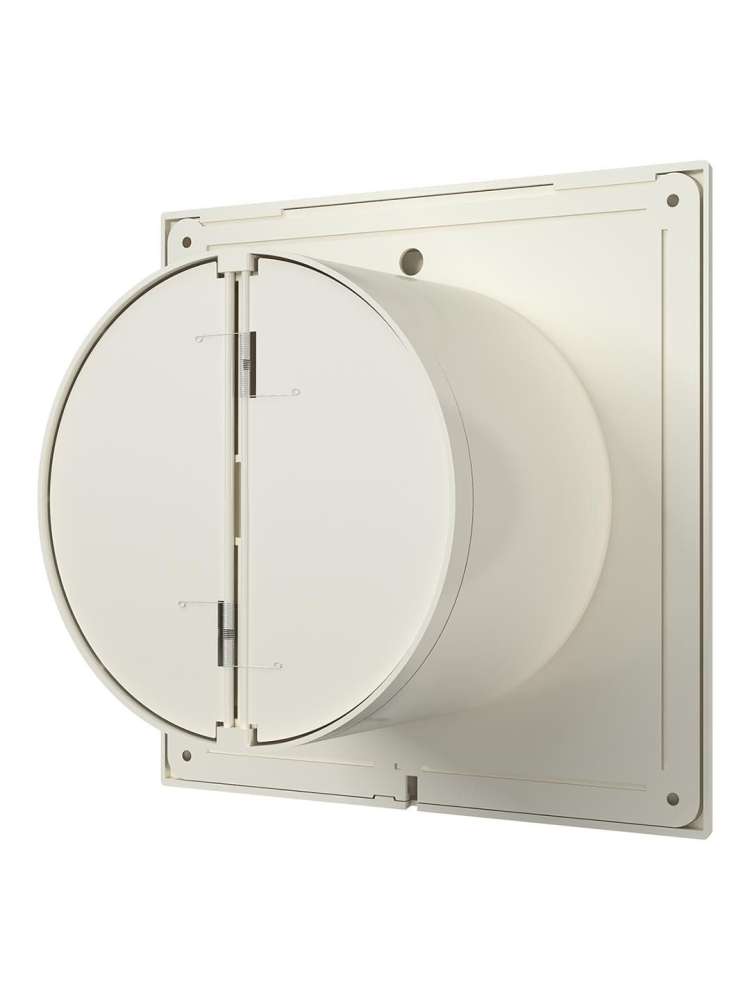 Вентилятор накладной SLIM D100 обратный клапан Ivory DICITI
