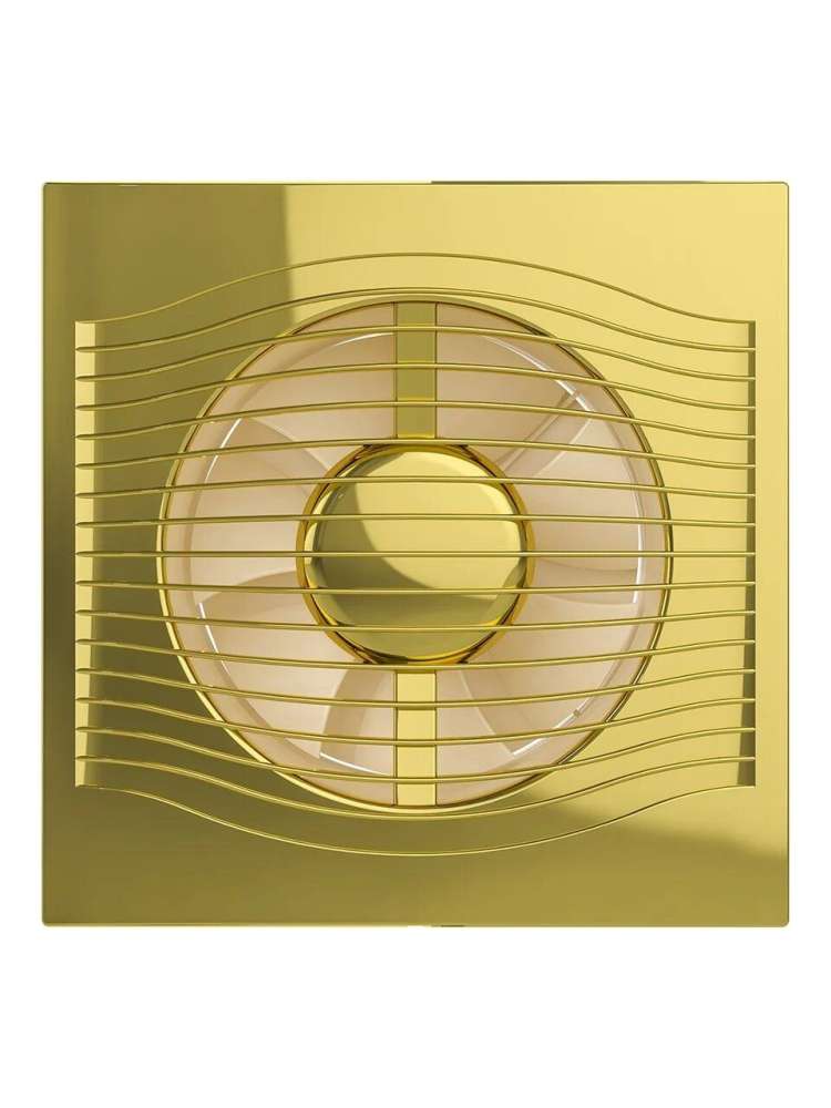 Вентилятор накладной SLIM, обратный клапан, D125, Gold, DICITI
