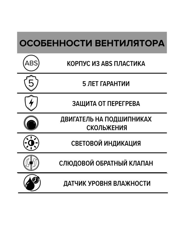 Вентилятор накладной STANDARD D125 обратный клапан HT ERA