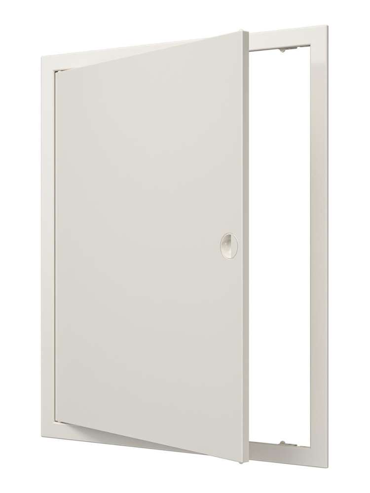 Люк ревизионный ЛР фланец 396х496  ручка 418х518 пластик Ivory EVECS