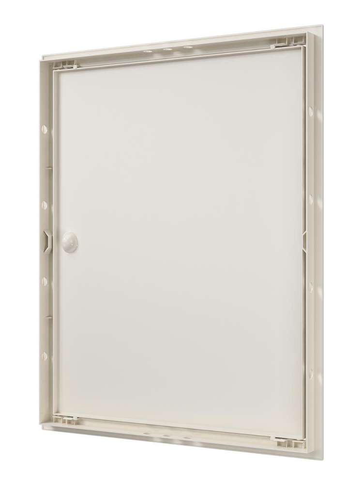 Люк ревизионный ЛР фланец 396х496  ручка 418х518 пластик Ivory EVECS
