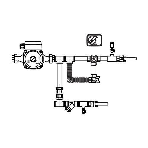 Узел регулирования для тепловой завесы AIRS 60-6.3-25-3-S-TZ-6