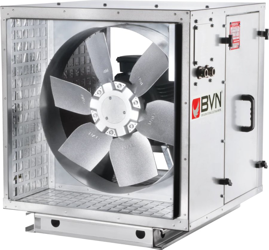 Шумоизолированный канальный осевой вентилятор дымоудаления ARMO-C 710/4