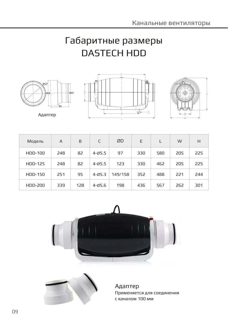 Габаритные размеры HDD Dastech HDD-150P